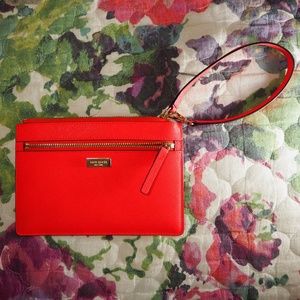 Red Kate Spade Wristlet